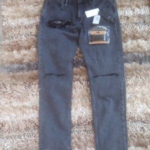 New a/x Armani Exchange j75 exposed knee black 99% cot. 1% elastane jeans +bonus